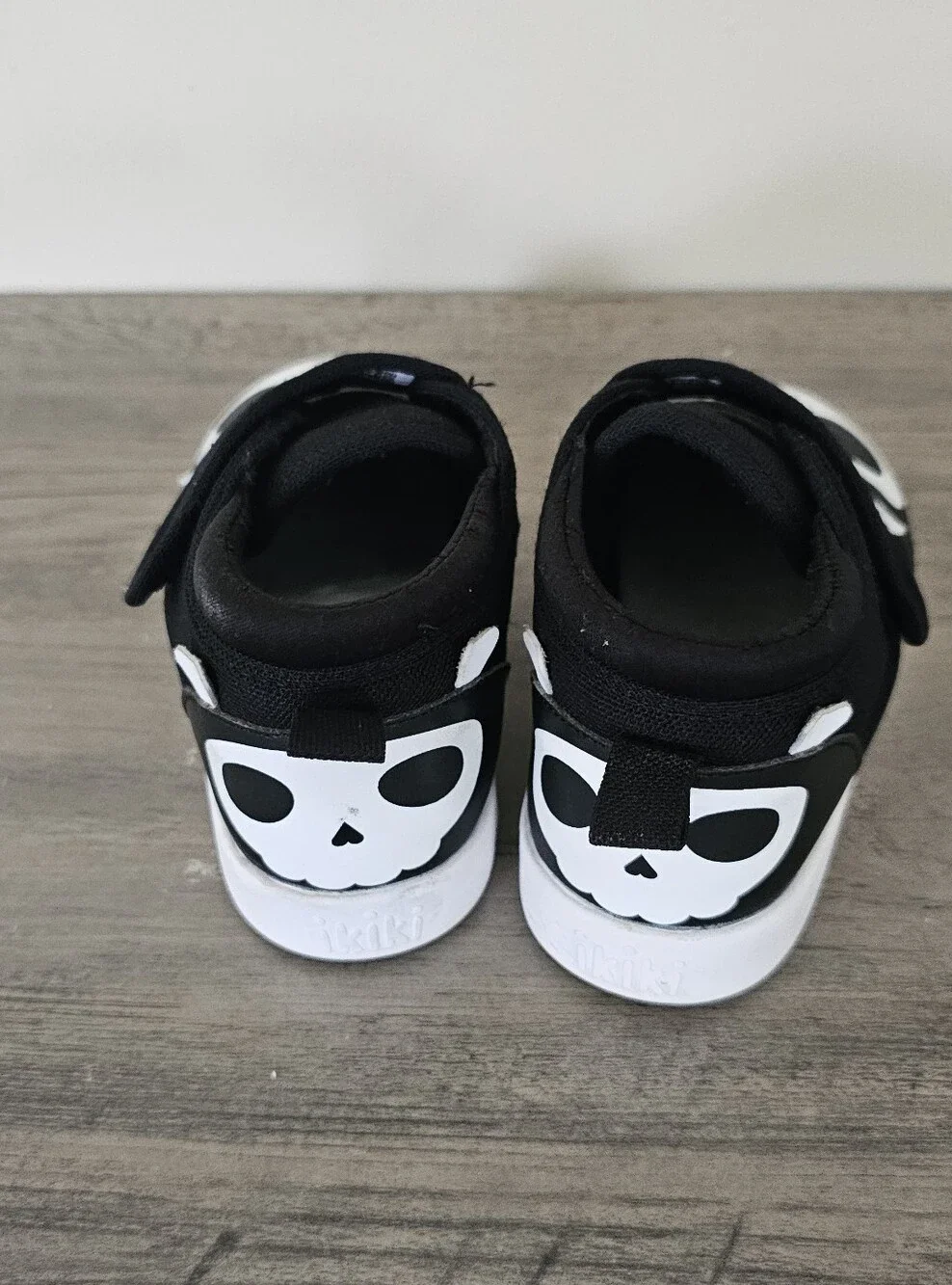ikiki Shoes Skull Kids Black Slip-On Afo Smo Orthotic Special Needs Sneakers 10